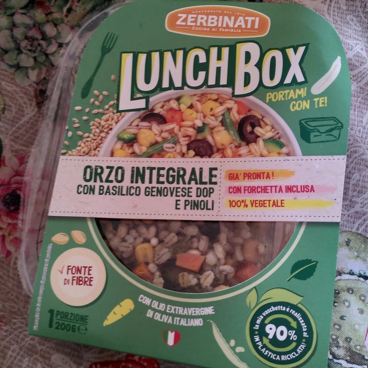 photo of Zerbinati Lunch Box Orzo Integrale con Basilico Genovese Dop e Pinoli shared by @ronny79 on  30 Oct 2021 - review