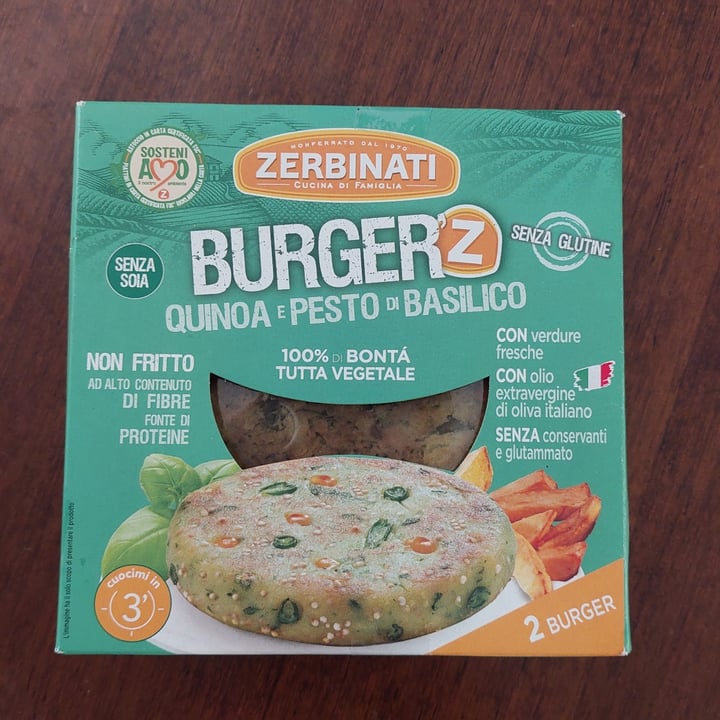 review photo of Zerbinati Burger Quinoa E Pesto Di Basilico shared by @giuliap09 on 11 Aug 2022 - review
