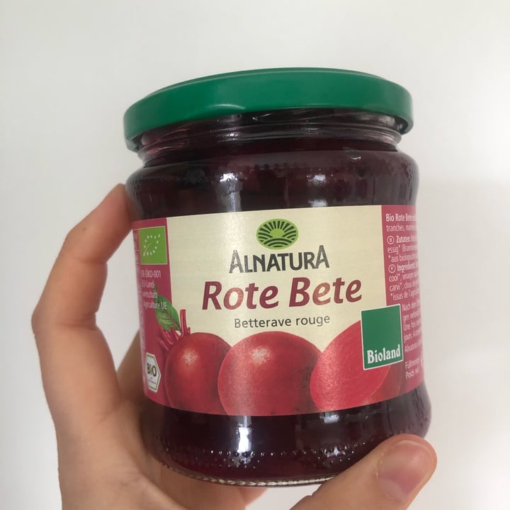 photo of Alnatura Rote Bete shared by @luciafinotello on  10 Apr 2022 - review