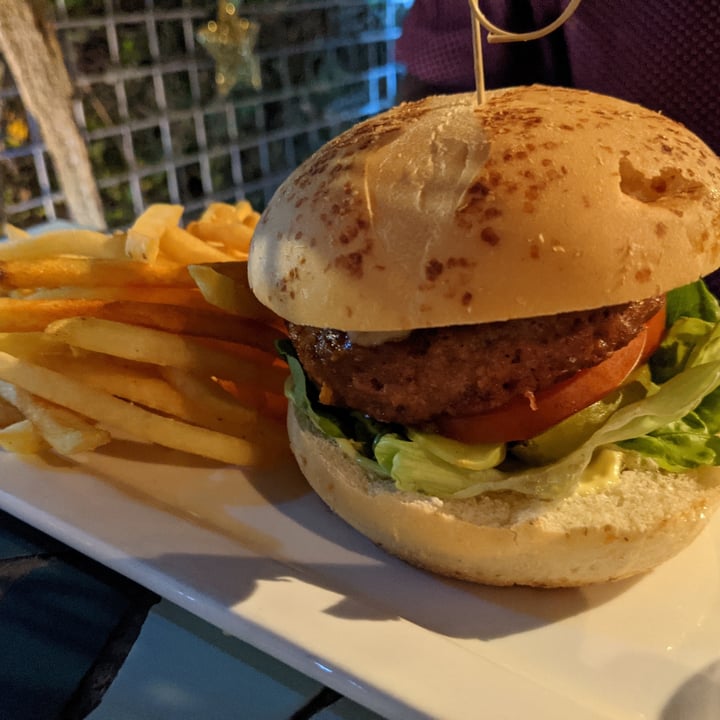 photo of Original Sin Mediterranean Restaurant O.S Burger (Beyond Burger patty) shared by @reddishdevil on  11 Dec 2020 - review