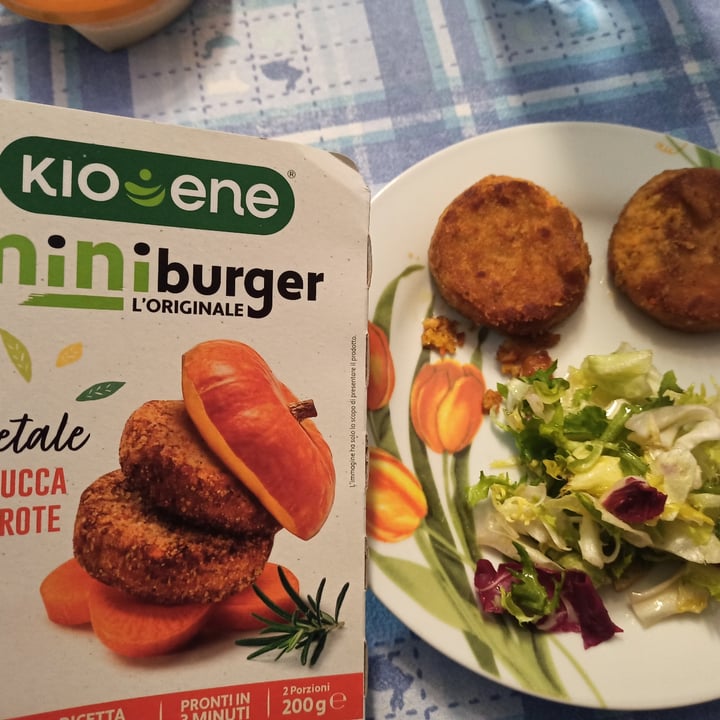 photo of Kioene Mini Burger Zucca E Carote shared by @lauragigliotti on  31 Mar 2022 - review