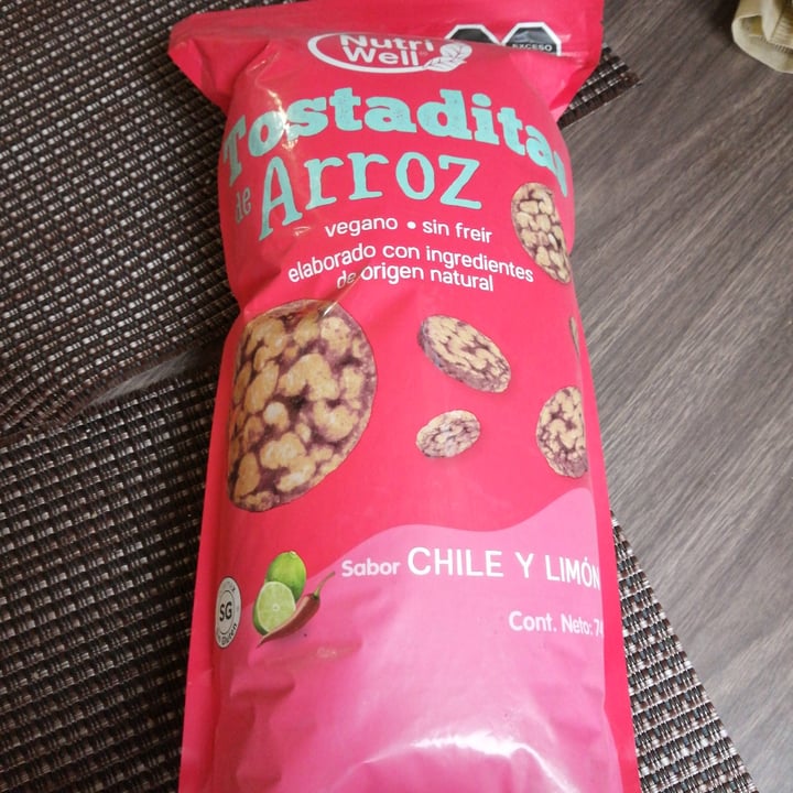 photo of Nutri Well Tostadoras De Arroz Sabor Chile Y Limon shared by @pilina on  30 Jul 2022 - review