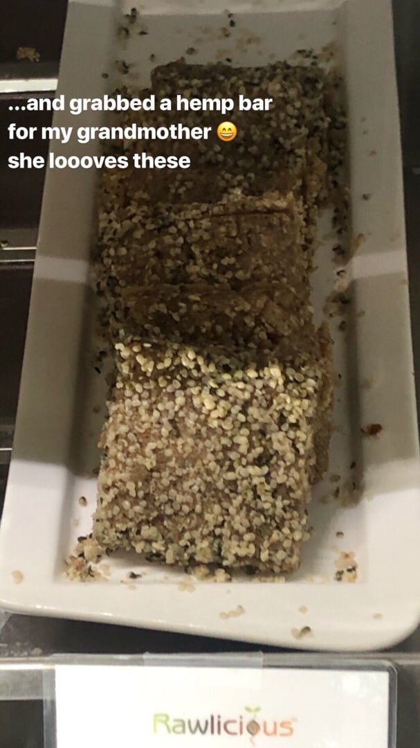 photo of Rawlicious Hamilton Hemp Seed Bar shared by @sarahbrandow on  23 Jul 2019 - review