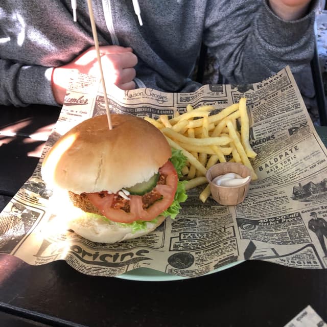 「Veggie burguer」の料理の写真