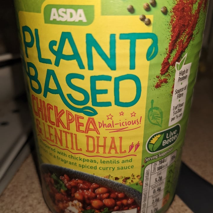photo of Asda Plant Based  Lentil and Chickpea Dahl shared by @veganwitch50 on  21 Mar 2022 - review