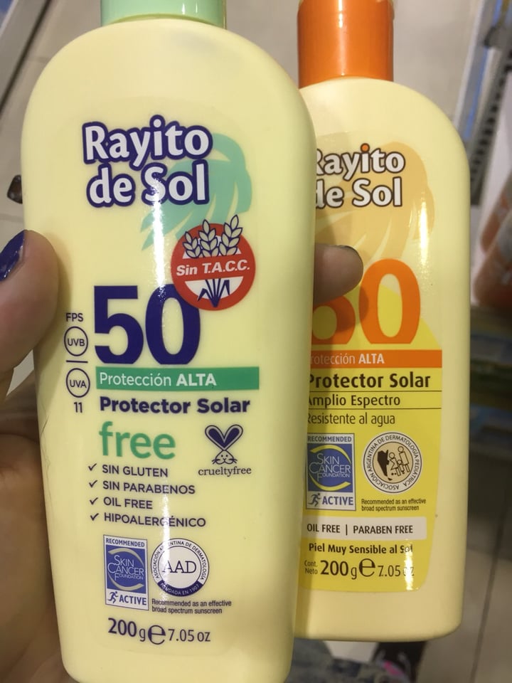 photo of Rayito de Sol Protector Solar Factor 50 UVA 11 shared by @shiscake on  12 Dec 2019 - review