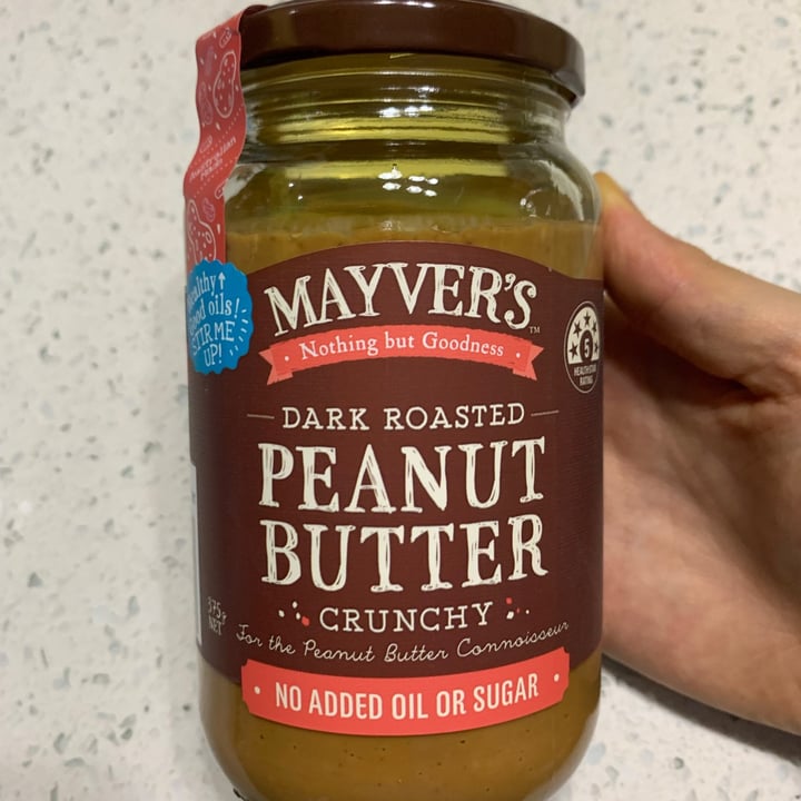 photo of Mayver's Dark Roasted Peanut Butter (Crunchy) shared by @nourishplant on  14 Aug 2021 - review