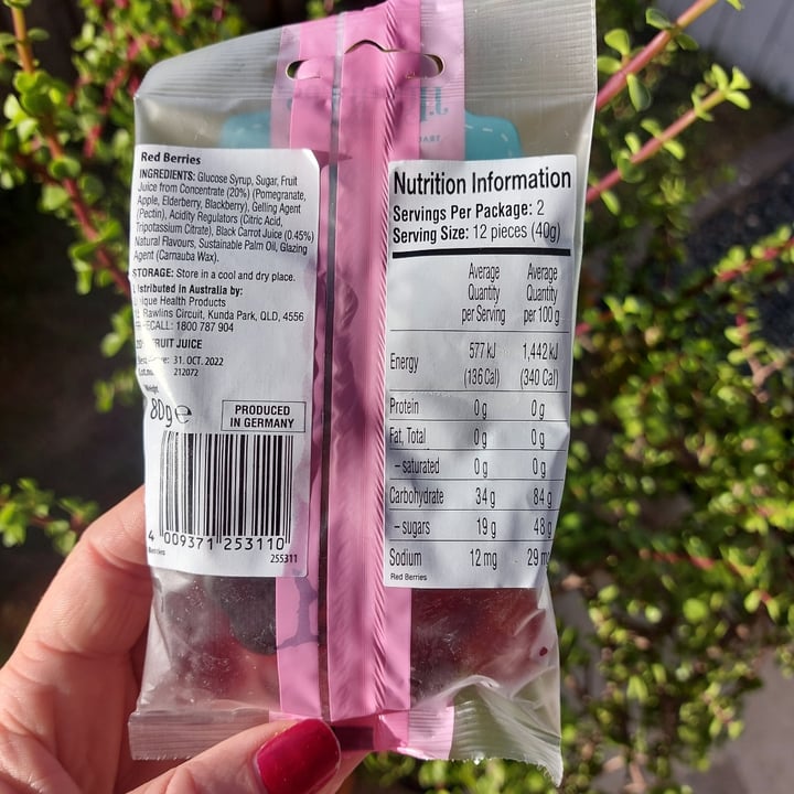photo of J. Luehders of Germany Soft candy (Red berries) shared by @romyelise on  22 Jan 2022 - review