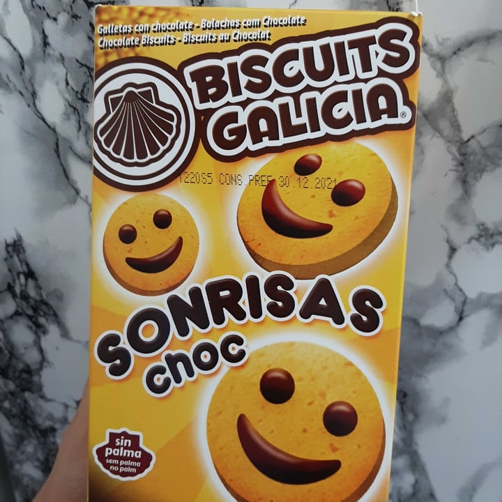 photo of Biscuits Galicia Galletas Sonrisas con Chocolate shared by @estheroro on  25 Sep 2021 - review