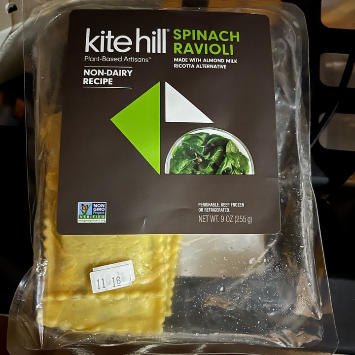 photo of Kite Hill spinach ravioli shared by @oshmorethstorm on  13 Nov 2022 - review