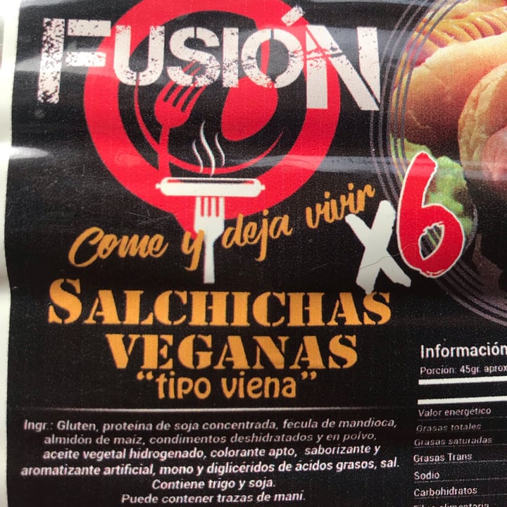 photo of Fusión vegana Salchichas Veganas tipo Viena shared by @nanuhry on  12 Mar 2021 - review