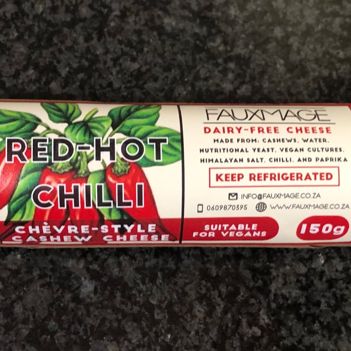 photo of Fauxmage Red Hot Chilli Chevre-Style Cashew Cheese shared by @farraho on  06 Oct 2020 - review