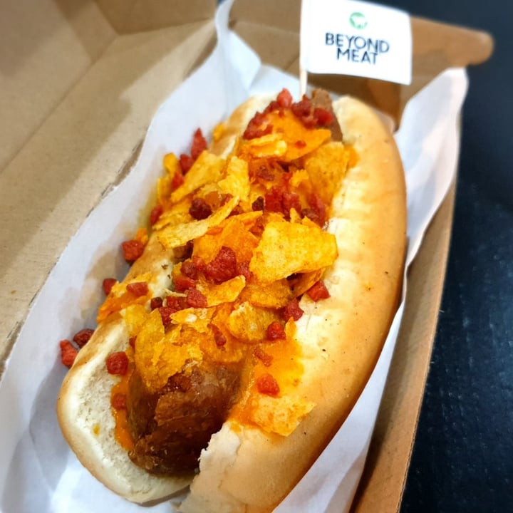 photo of Veggie Dojo Nacho cheese and bacon hotdog shared by @gretchforveg on  25 Apr 2020 - review