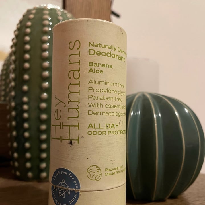 photo of Hey Humans Banana Aloe Deodorant shared by @giulc on  10 Aug 2021 - review