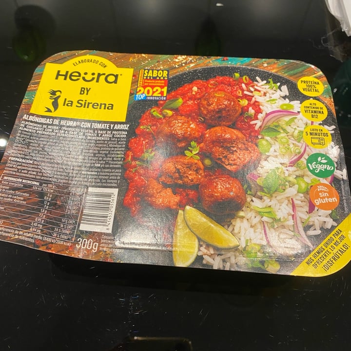 review photo of La Sirena Albóndigas De Heura Con Tomate Y Arroz shared by @danagambini on 26 Jan 2022 - review
