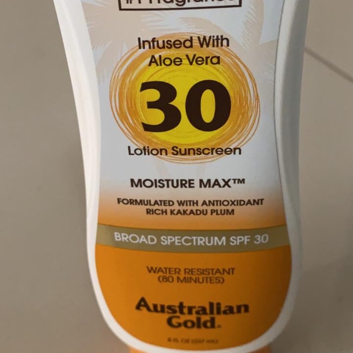 photo of Australian Gold 30 Lotion Sunscreen shared by @loana on  12 May 2020 - review