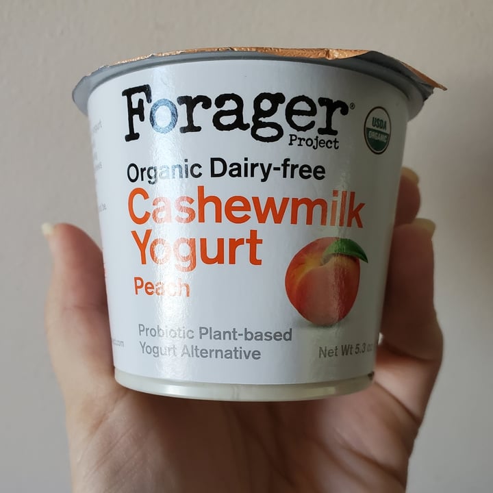 photo of Forager Project Cashewmilk Yogurt - Peach shared by @klarina on  24 Aug 2021 - review