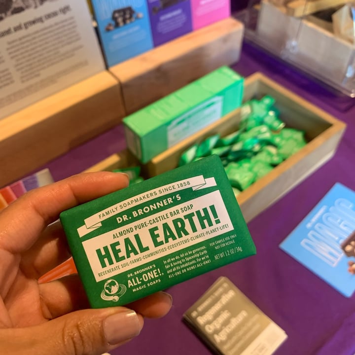 review photo of Dr. Bronner's All One Hemp Almond Pure Castile Bar Soap shared by @pbrosalinda on 08 Apr 2022 - review