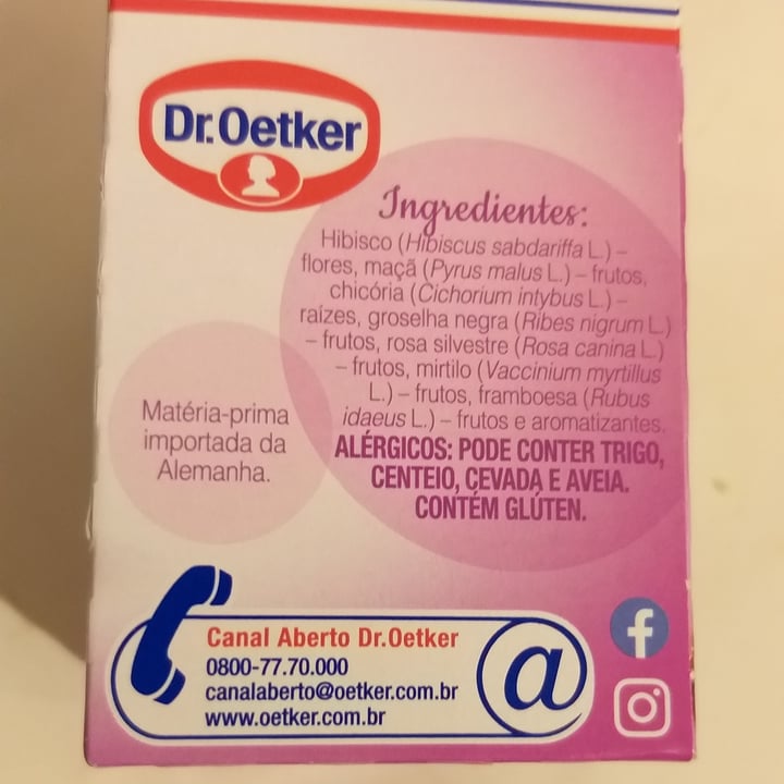 review photo of Dr. Oetker Cha groselha mirtillo e framboesa shared by @corupasc on 27 Jun 2022 - review