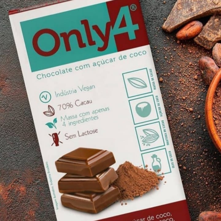 review photo of Only4 Chocolate 70% cacau com açúcar de coco- 80g shared by @veronicafonte on 01 May 2022 - review