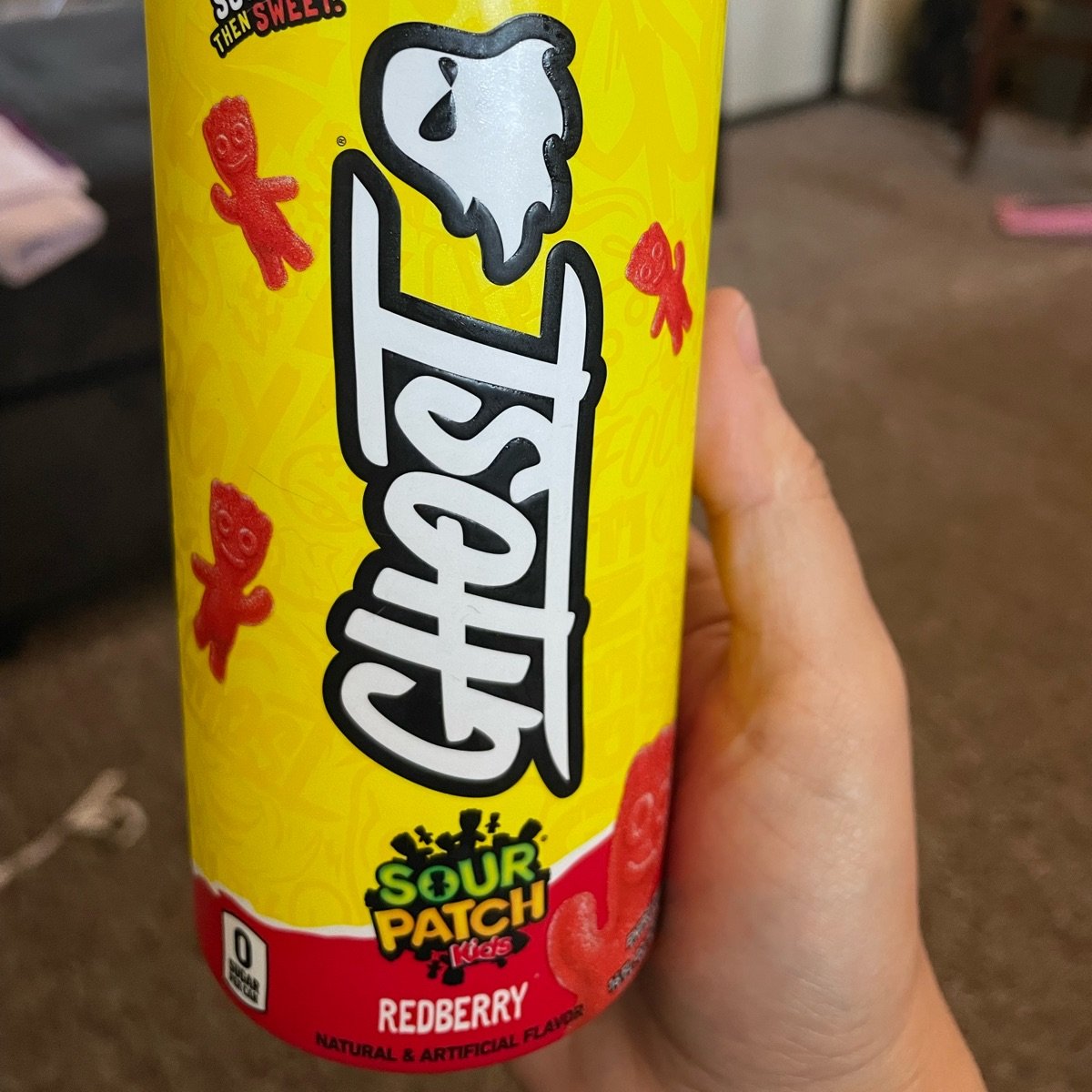 Ghost Sour Patch Kids Red berry Energy Drink Reviews abillion