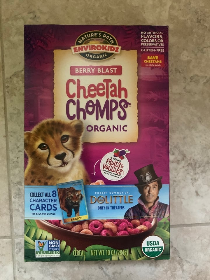 photo of Nature's Path Foods Cheetah Chomps shared by @vegankeegan on  21 Apr 2020 - review