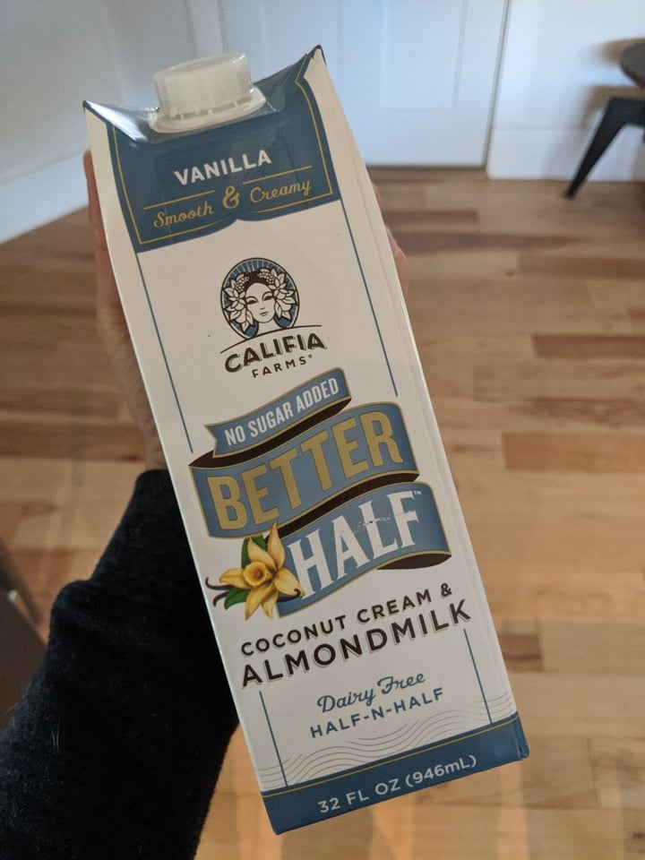 photo of Califia Farms Better Half Coconut Cream & Almond Milk Half-n-Half shared by @chazzaw on  23 Jan 2020 - review