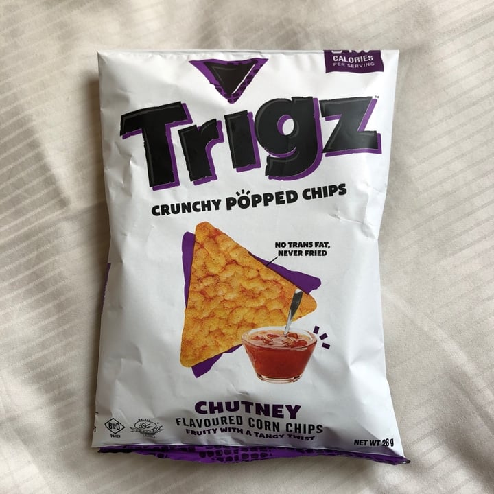photo of Trigz Trigz Crunchy Popped Chips shared by @southernveganupnorth on  05 Apr 2020 - review