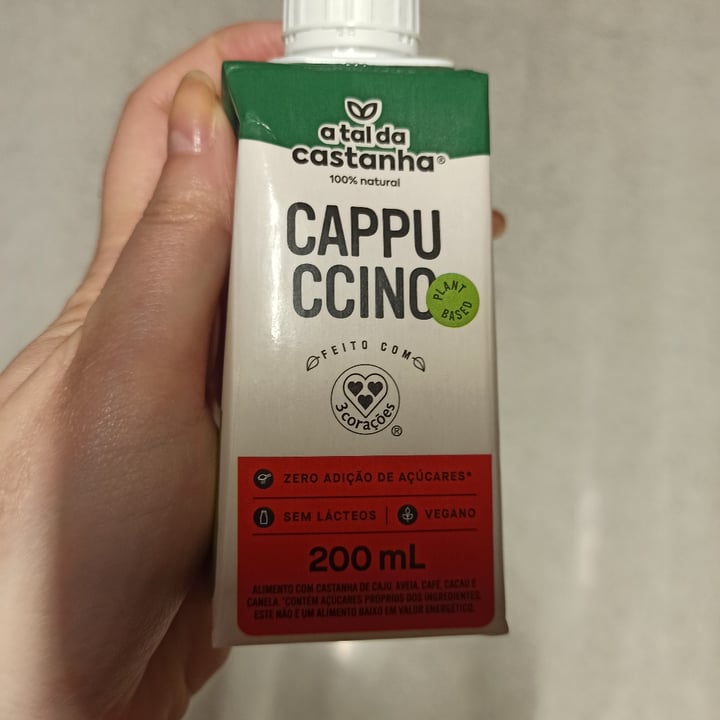 review photo of Bebida vegetal a tal da castanha cappuccino shared by @nataliacb on 14 Dec 2022 - review