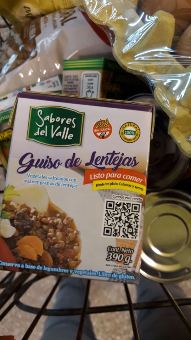 review photo of Sabores del Valle Guiso de Lentejas shared by @paloma417 on 30 Mar 2020 - review