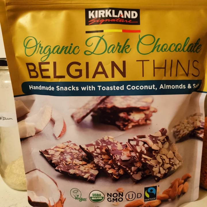 photo of Kirkland Signature Organic Dark Chocolate Belgian Thins shared by @tinaraevenna on  06 Nov 2020 - review