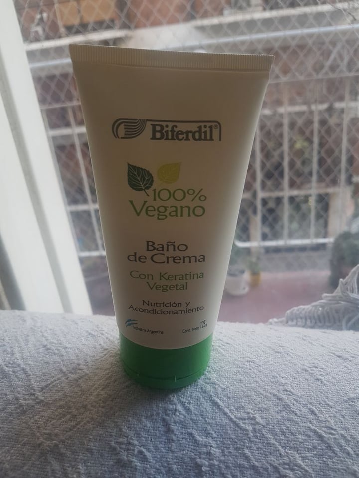 photo of Biferdil Baño de Crema con Keratina Vegetal shared by @femivegana on  30 Jul 2019 - review