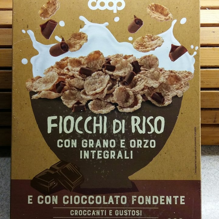 photo of Coop Fiocchi di riso con grano e orzo integrali E Con Cioccolato Fondente shared by @paolavegan on  22 Apr 2022 - review