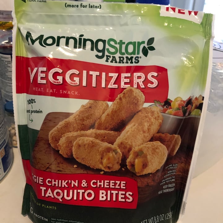 photo of MorningStar Farms Veggitizers Veggie Chik'n & Cheeze Taquito Bites shared by @valeskafreire on  09 Dec 2021 - review