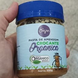 Organ Pasta de Amendoim Crocante