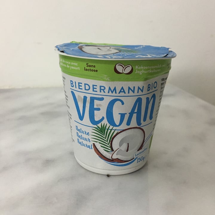 photo of Biedermann Bio Coconut yogurt dessert shared by @pbsofia on  20 Dec 2020 - review
