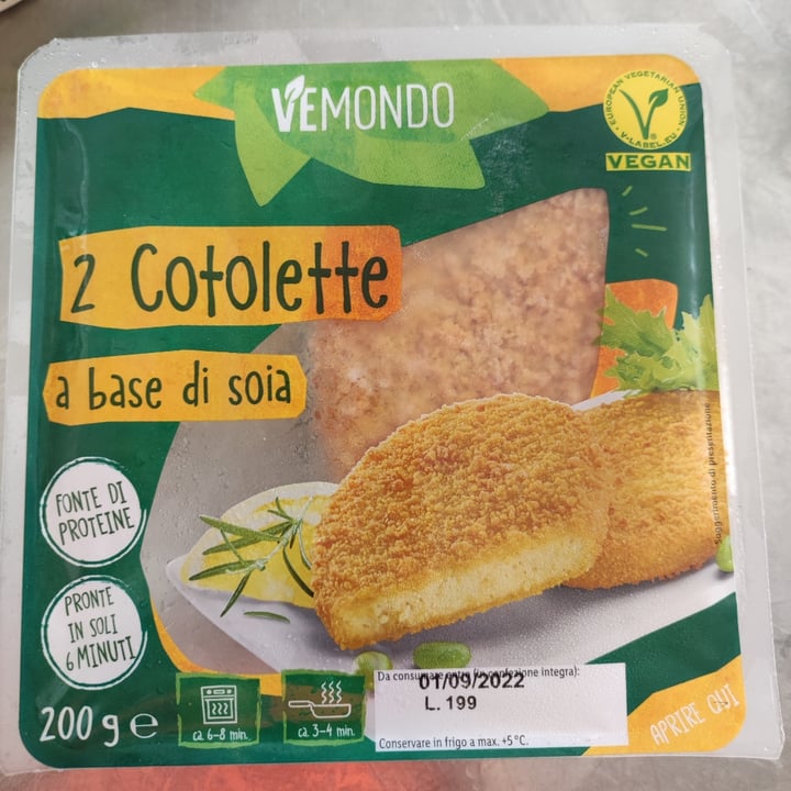 photo of Vemondo 2 Cotolette a Base di Soia shared by @elenaielasi on  06 Sep 2022 - review
