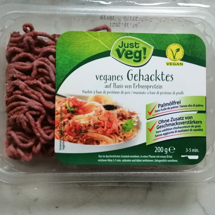 photo of Just Veg! (ALDI Italy) Veganes gehaktes (macinato) shared by @fedevegana on  09 Oct 2021 - review