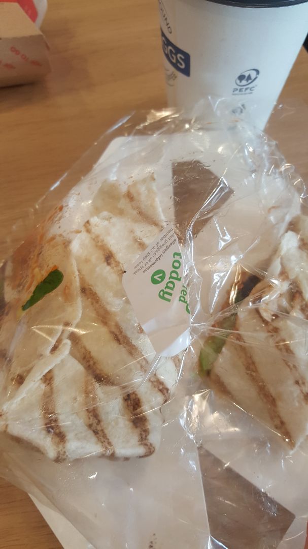 photo of Greggs Mexican Bean And Sweet Potato Wrap shared by @hoovedhaven on  22 Oct 2019 - review