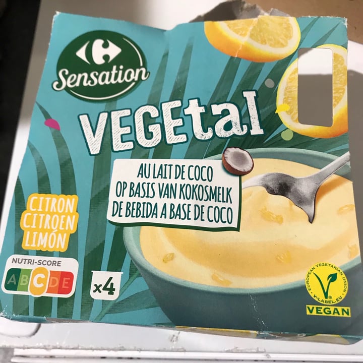 photo of Carrefour Sensation Vegetal Yogur Con Base de Coco Sabor Limón shared by @faust on  20 Sep 2021 - review