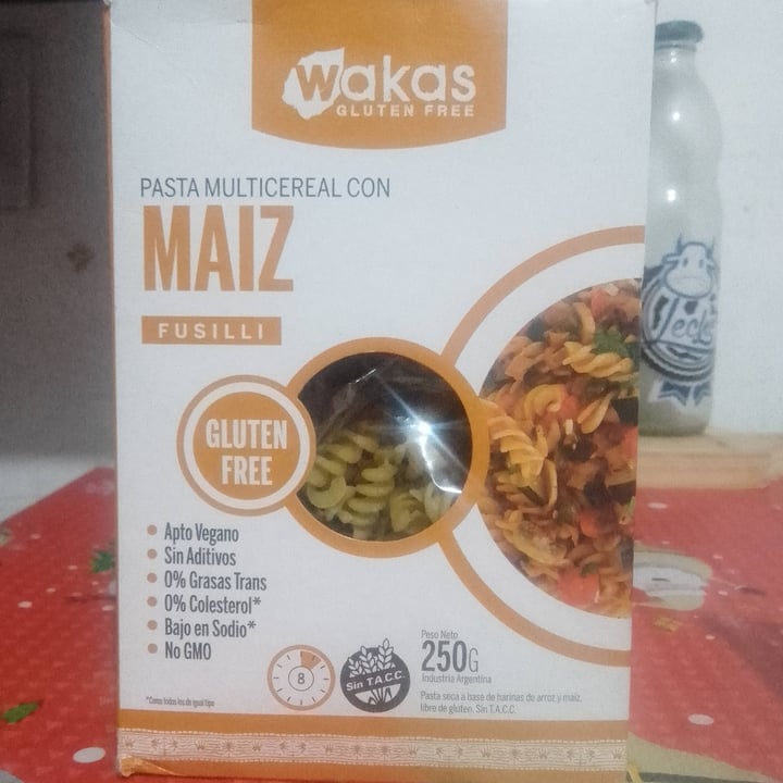 photo of Wakas Pasta Multicereal con Maíz shared by @cristhinachico on  04 Feb 2022 - review