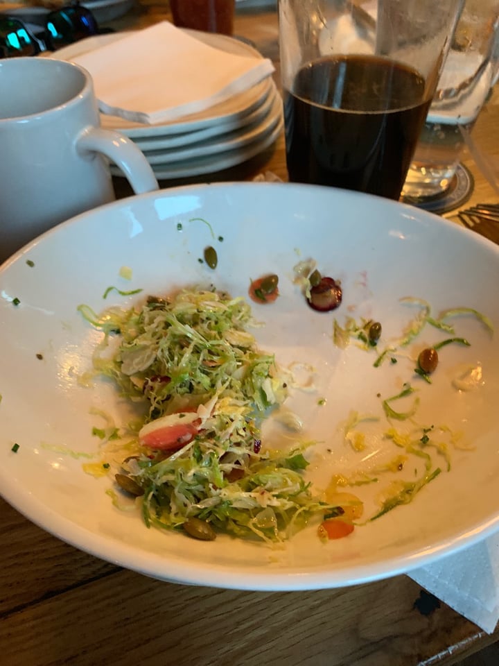 review photo of Ruddy Duck Brewery & Grill Brussels sprouts salad shared by @veganathlete2 on 23 Feb 2019 - review