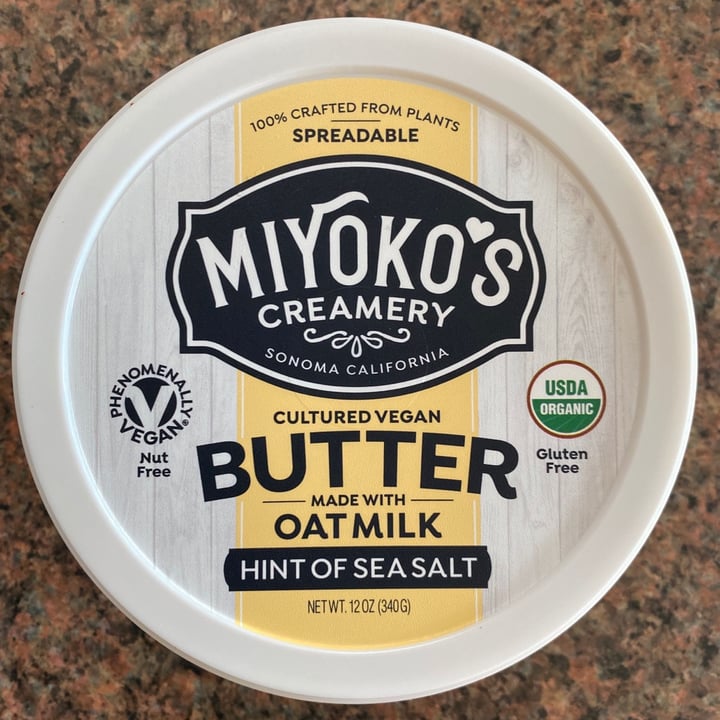 photo of Miyoko's Creamery Cultured Vegan Butter Made With Oat Milk Hint of Sea Salt shared by @hax on  14 Jun 2020 - review