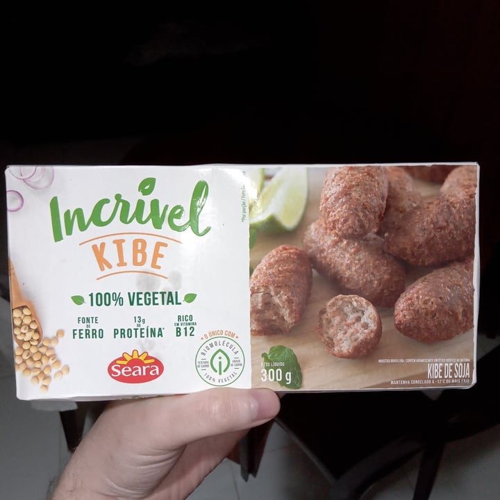 photo of Incrível - Seara Incrível kibe seara 100% Vegetal shared by @lucassiqueira on  12 Jun 2022 - review