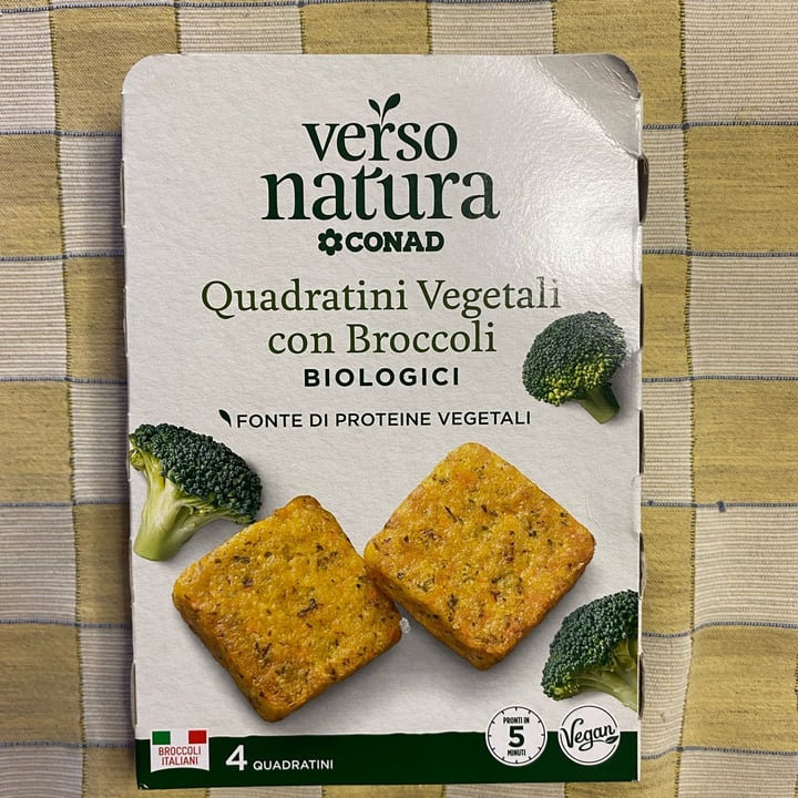 review photo of Verso Natura Conad Veg Quadratini vegetali con broccoli biologici shared by @alessandrabertuzzi on 10 Jul 2022 - review