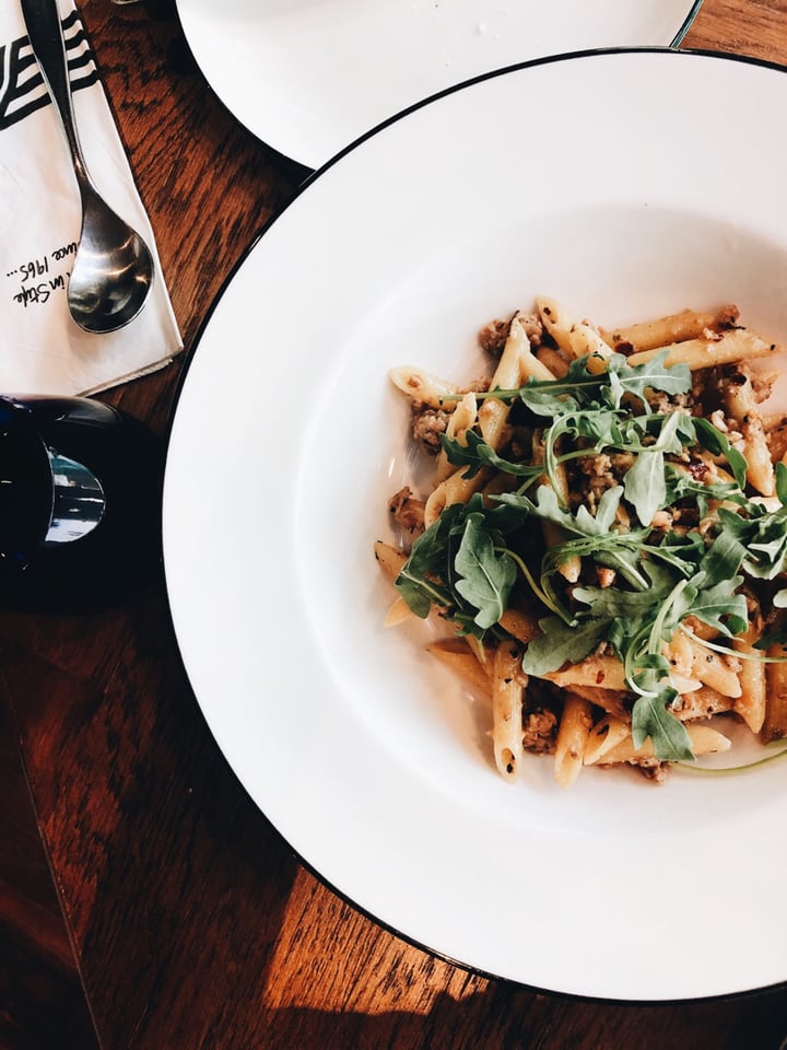 photo of PizzaExpress Omnipork™ Penne Aglio Olio shared by @consciouscookieee on  23 Feb 2019 - review