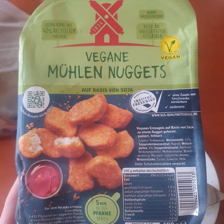photo of Vegane Mühlen Nuggets Vegane Mühlen Nuggets shared by @nicla on  08 Apr 2022 - review