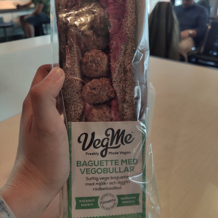 review photo of VegMe Baguette med vegobullar shared by @elisaholmes on 27 Jul 2022 - review