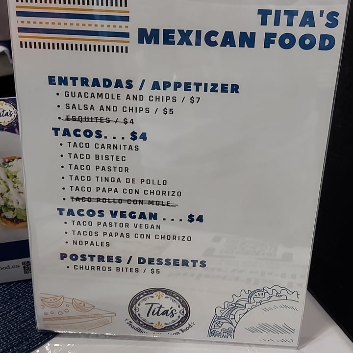 photo of Tita's Mexican Food Vegan Tacos shared by @svraphael88 on  18 Jun 2022 - review