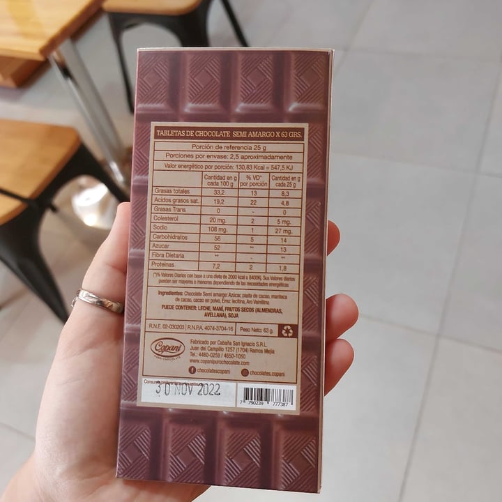 review photo of Copani Tableta Semi Amarga shared by @valen2002 on 26 Nov 2021 - review